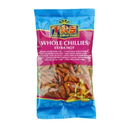 Picture of TRS CHILLIES WHOLE EXTRA HOT – 50G