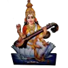 Picture of Cut Out-Mixed God 6 Inch – Saraswathi