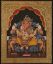 Picture of Lord Ganesha Tanjore Painting: Gold Foil Indian God Wall Art