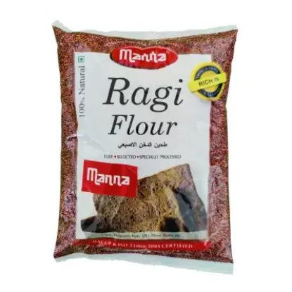 Picture of Manna Plain Ragi Flour-1Kg (pack of 1)