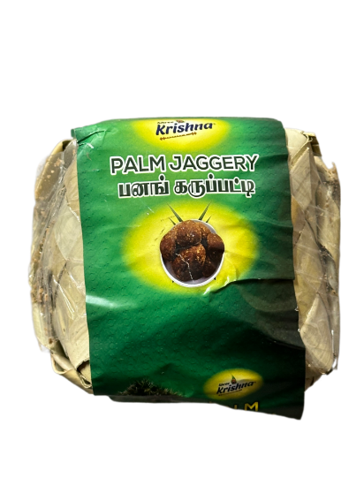 Picture of SHREE KRISHNA PALM JAGGERY (PALM LEAF COVERED) 500G